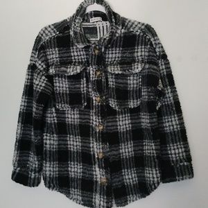 Derek Heart button down soft sweater top size S